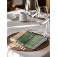 thumbnail image 6 of Farmhouse Dark Sage Green Brown Cloth Napkins Set of 8 Reusable Dinner Napkins, Vintage Wooden Striped Cocktail Napkin Washable Table Napkins for Wedding/Holiday Party/Baby Shower 20"x20", 6 of 7