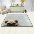 thumbnail image 2 of GZHJMY Cute Pug Dog Non Slip Area Rug for Living Dinning Room Bedroom Kitchen, 4' x 6'(48 x 72 Inches), Animal Dog Nursery Rug Floor Carpet Yoga Mat, 2 of 6
