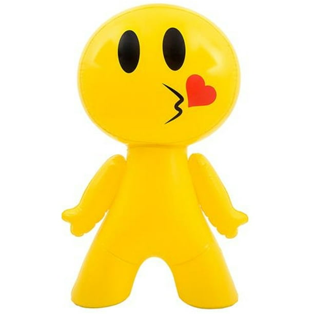 Ri Novelty 27 Inflatable Kiss Kissing Face Emoji Emote Face Man Decoration Walmart Com
