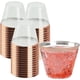thumbnail image 3 of Bearachild 100 unids/set vasos de bebida versátiles y prácticos hechos con poliestireno taza de bebida fácil de transparente Mostrada borde plateado, 3 of 6