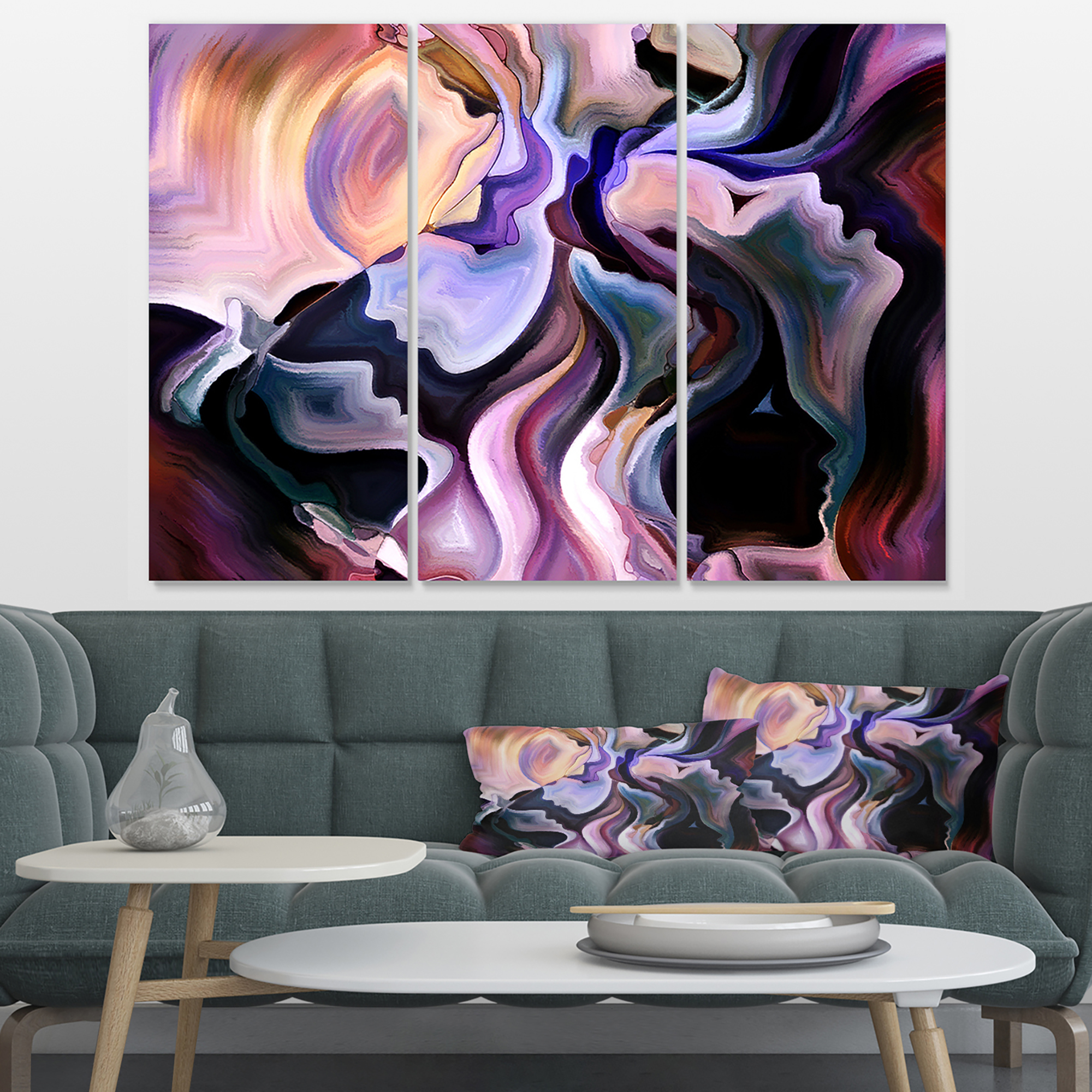 Designart 'Voyages to Inner Self ' Abstract Canvas Art Print