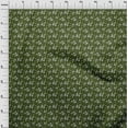 thumbnail image 4 of oneOone Polyester Spandex Forest Green Fabric Kids Floral Craft Projects Decor Fabric Printed By The Yard 56 Inch Wide, 4 of 4