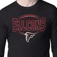 thumbnail image 3 of Men's Starter Black Atlanta Falcons Team Track Graphic Long Sleeve T-Shirt, 3 of 3