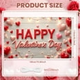 thumbnail image 2 of Red Heart Valentine's Day Banner Pink Flower Dance Party Display Balloon Decor Cupcake Design Romantic Backdrop for Valentine's Day Party Dance Event Romantic Celebration, 2 of 9