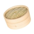 thumbnail image 5 of ACDANC Natural Bamboo Steamer Basket,Great for Asian Cooking,Dumplings,Vegetables,Fish - 7"es (18cm), 5 of 7