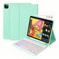 thumbnail image 1 of iPad Keyboard Case 9.7 for iPad 2018 6th Gen  iPad Pro 2017 5th Gen  iPad Air 4  Wireless Backlit Detachable Keyboard with Pencil Holder, 1 of 9
