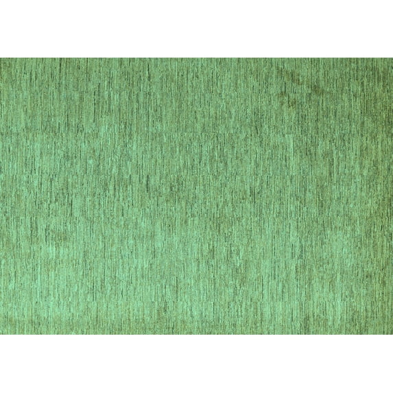 Ahgly Company Indoor Rectangle Abstract Turquoise Blue Modern Area Rugs, 7' x 9'