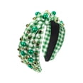 thumbnail image 2 of Bandeau Incrusté de Strass pour Femmes, Accessoire Vintage Classique Vert Parfumé, Épingle à Cheveux pour la Saint-Patrick, 2 of 6