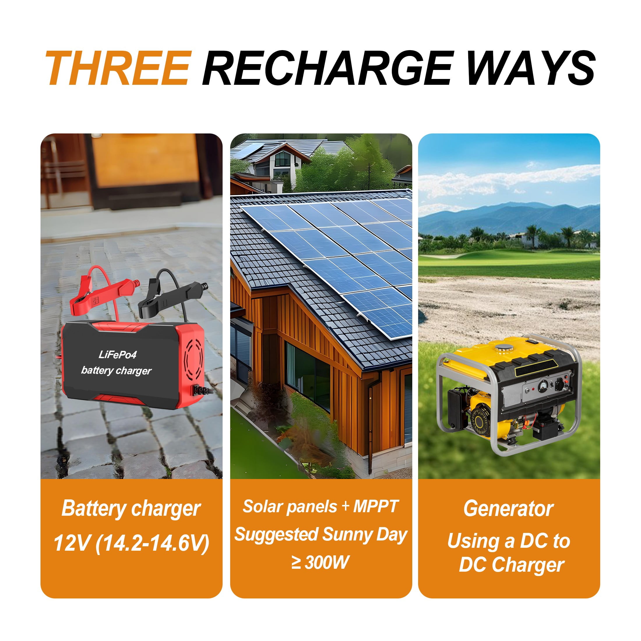 12V 100Ah LiFePO4 Lithium Battery,100A BMS,15000 Deep Cycles,D0NGHOT Battery for RV,Solar,off-Grid,Marine,Backup Power