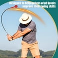thumbnail image 3 of 44-Inch Golf Swing Trainer, Portable Indoor/Outdoor Warm-Up Stick for Balance, Flexibility & Power Training, 3 of 7