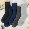 thumbnail image 3 of Woaety 5 Pairs Merino Wool Socks for Women Thermal Warm Thick Winter Hiking Knit Cozy Crew Duty Work Soft Socks for Ladies Size 5-9 B, 3 of 14
