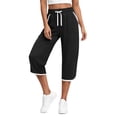 thumbnail image 3 of Rosvigor Capris Pants for Women High Waisted Lightweight Athletic Pants Summer Casual Joggers with Pockets, 3 of 7