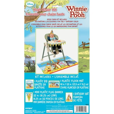 Winnie The Pooh 1st Birthday High Chair Decorating Kit Walmart Com