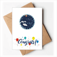 thumbnail image 1 of Powder Blue Flower Paint Wedding Cards Congratulations Greeting Envelopes, 1 of 3