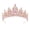 Golden full pink dia, variant on Elegant Rhinestones Crystal Crowns Headpiece For Bridal Wedding Prom Party Crownpiece Hair Styling Accessories