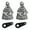 Never Ride Faster than Your Angel, Wheel with Wings, variant on 【2Pack】Motorcycle Bells for Biker Good Luck Riding Bells with Hanger Motorcycle Accessory or Keychain for Luck