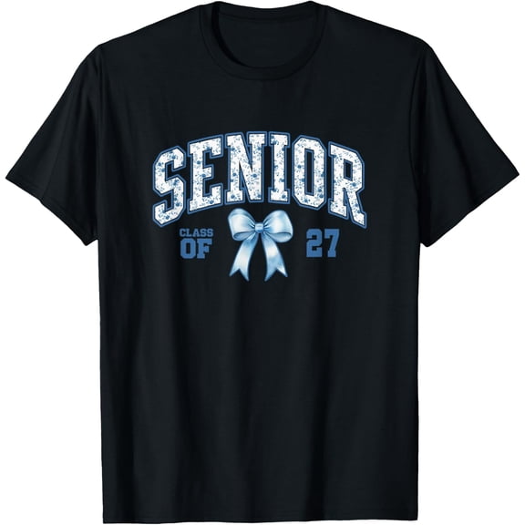 Class Of 2027 Senior Coquette Bow Toile Floral Graduation 27 T-Shirt Unisex S-5Xl Hot Trending Shirt Birthday Gift