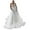 White, variant on Women'S Elegant Lace Dress Sexy Deep V Sling Bridal Wedding Evening Dress Women'S Formal Dress White L