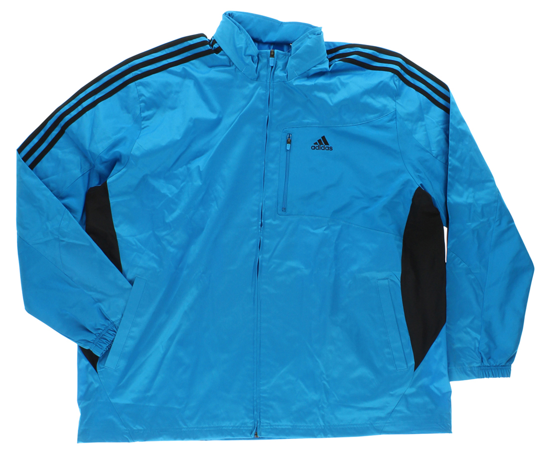 blue and black adidas jacket