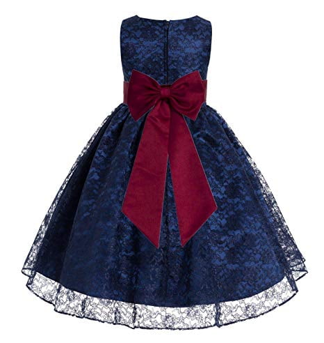 navy blue dress with red flowers