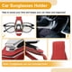 thumbnail image 5 of Clip para gafas de sol del coche Unique Bargains, soporte universal para gafas de sol en el parasol del coche, metal ante rojo 9.5x5.3cm 1 Pcs, 5 of 7