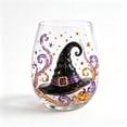 thumbnail image 2 of Cocktail Tumbler, Halloween Tumbler, Gothic Home Decor, Spooky Home Decor, Decorative Stemless Glass for Halloween Party, Holiday Table Settings, and Indoor Home Accents, 2 of 7