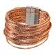 thumbnail image 2 of Pulsera de mujer tipo brazalete premium, accesorios para atuendos, fácil de usar, regalo, brazalete versátil con cierre, elegante Champán, 2 of 8
