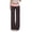M478 Brown, variant on Summer Pants For Women Patchwork Elastic Waist Wide-Leg Pants Casual Trendy Daily Wear Female Comfortable Clothes Beige