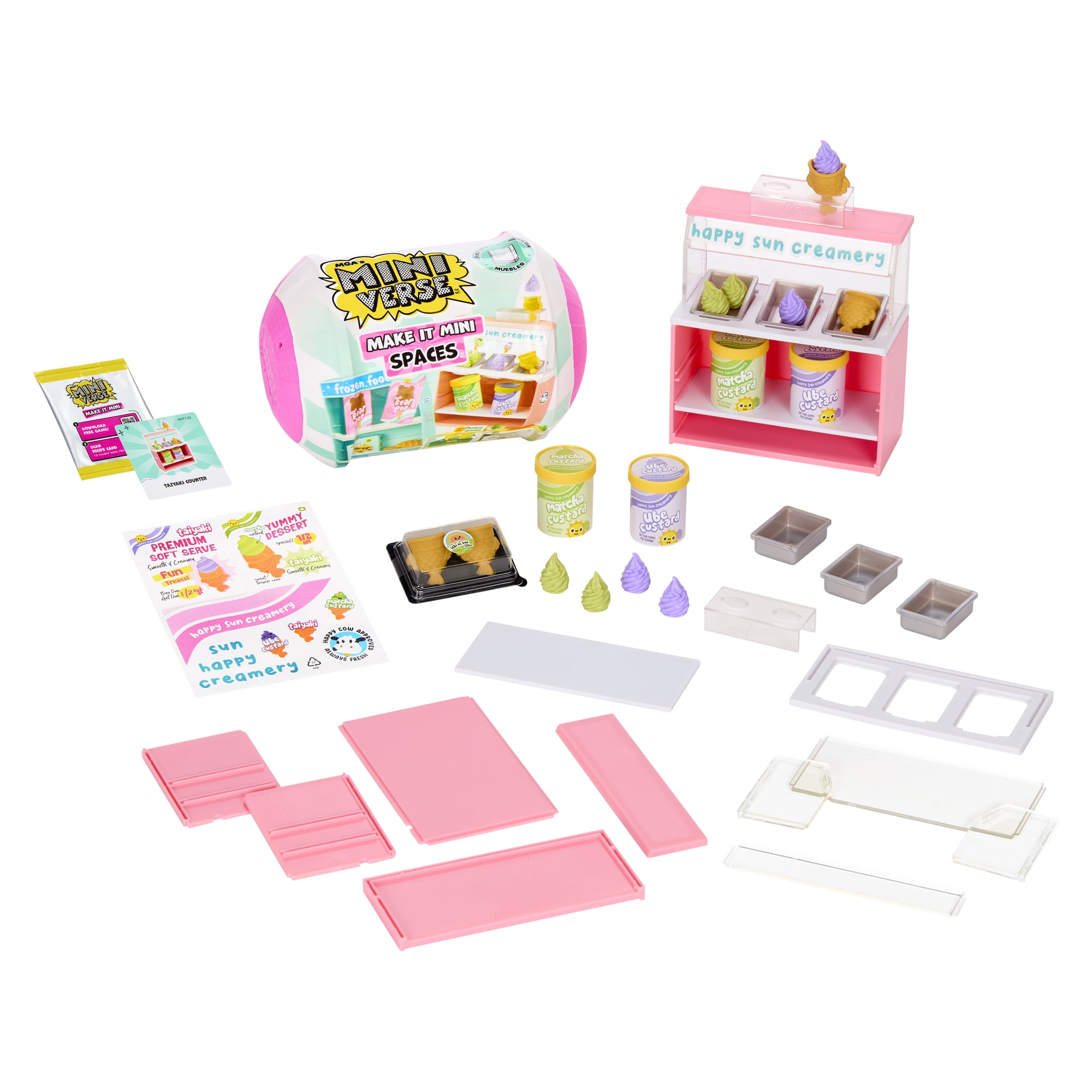 MGA's Miniverse Make It Mini Spaces Furniture, Mini Collectibles, Replica Food, DIY Crafts, Collectors, Display, Gifts, 8+