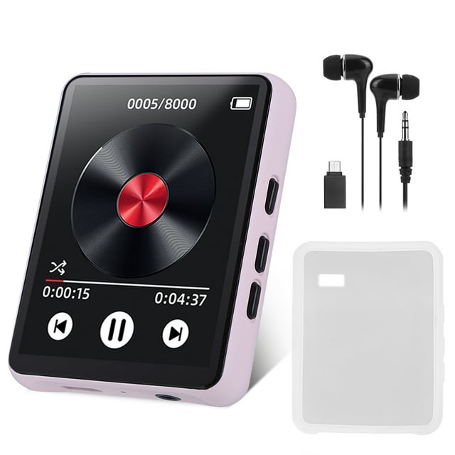 Reproductor Video Portátil Música Digital MP3 Compatible Con Hasta 128 GB 5.3 Compatibles Dientes Incluidos Sin Pérdidas Altavoz/Radio FM/Grabación Regalo para Adultos Azul