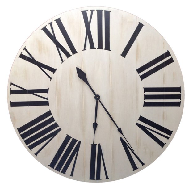 brandtworks cfh036 oversized farmhouse wall clock 36 x 36 distressed