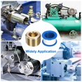 thumbnail image 6 of 4Pack 1/4 PT Brass Pipe Plug Fitting, Male Thread Internal Hex Socket Pipe Cap, Countersunk Plug for Sealing Pipe Port, Pneumatic Solenoid Valve, 6 of 6