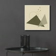 thumbnail image 6 of Epic Art 'Geometric Shapes-Meteor Shower In The Mountains Green' by Sabrina Balbuena, Acrylic Glass Wall Art, 12"x12", 6 of 8