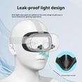 thumbnail image 4 of VR Silicone Face Cover Compatible with Meta Quest 3S - Light Leakage & Sweat Resistant Replacement Face Mask Accessories-Black, 4 of 7