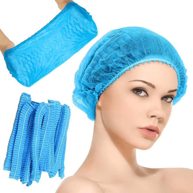 Cofia Gorro Plisado Desechable 200 Piezas - Plisado Cofias Xtellar negro