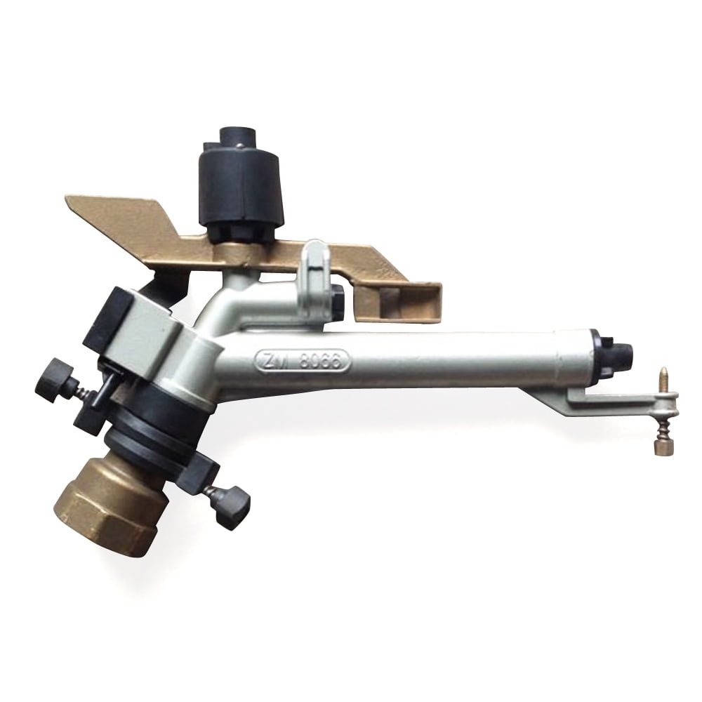 1.5" Impact Sprinkler Agriculture Irrigation Sprinkler 360° Adjustable Long Range Water Irrigation Spray Gun Tool Kit Large-Area Watering Sprinkler for Garden Farm Lawn Forestry