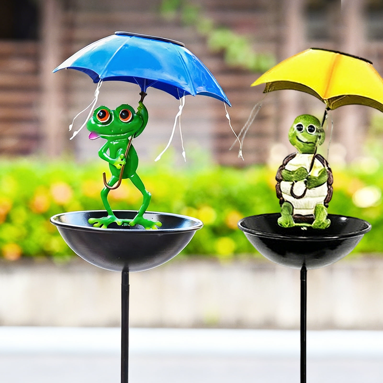 Solar Powered Bird Feeder with Hummingbird Perch, Outdoor Garden Lights, Artistic Ornaments