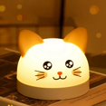 thumbnail image 2 of Lindo reloj despertador de gato para niños con lámpara LED de 3 colores Tim, 2 of 6