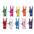 thumbnail image 3 of Pinzas de Empuje con Clips Madera Tachuelas Chinchetas, para Corcho Tableros Pared Fotos Notas Uso en Oficina Casa Escuela Multicolor 20 Piezas, 3 of 5