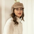 accsa Women Newsboy Cap Winter Fashion Baker Boy Hat Cabbie Pageboy Cap, One Size, Camel