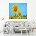 thumbnail image 5 of FREEAMG Sunflower Bush Tapestry Aesthetic Tapestry Wall Hanging for Home Decor 60" x 51" Inches, 5 of 6