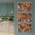 thumbnail image 4 of IDEA4WALL Framed Canvas Print Wall Art Set of 3 Abstract Floral and Fauna Vibrant Bohemian Garden Wall Decor Botanical Pattern Retro Prints Nature Wildflowers Minimal Artwork - 24"x36"x3 White, 4 of 5