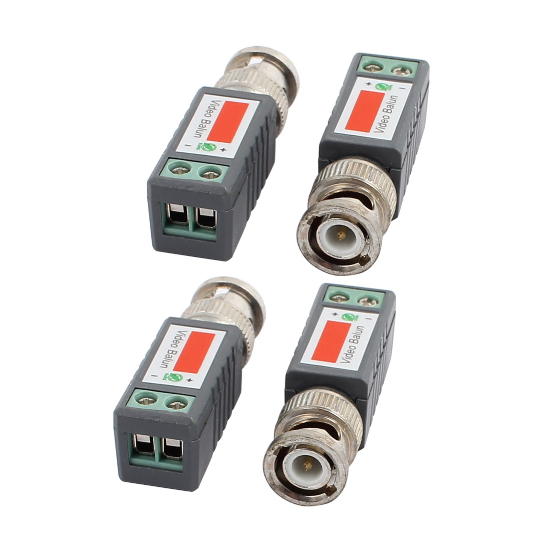 2 Pair 1 Channel Passive Transmitter HD Video Balun Transceiver BNC