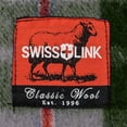 thumbnail image 4 of Swiss Link Military Surplus 90 x 62 Inch Classic Wool Plaid Blanket, Green, 4 of 4