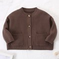 thumbnail image 2 of TGPMGRZ Toddler Baby Knit Cardigan Sweater, Soft Cozy Crewneck Long Sleeve Tops, 2 of 6