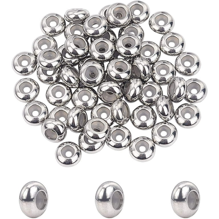  925 Sterling Silver Beads for Jewelry Making,Smooth Round Ball  Beads Spacer Beads for Ring Necklace Earring Bracelets Making (Made in  Italy 5mm)