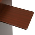 thumbnail image 6 of TOOL1SHOoo 23.6*15.7*45.7" Rolling Lectern Podium Presentation Stand School Church Pulpit with Shelf Reddish-brown, 6 of 16