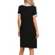 thumbnail image 3 of INSPIRAR CHIC INSPIRAR CHIC Bata de Noche con Cierre Frontal para Mujeres, Abrigo de Casa, Mangas Cortas, Ropa de Dormir, Ropa de Estar con Bolsillos, Color Negro, 3 of 6