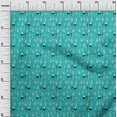 thumbnail image 2 of oneOone Cotton Cambric Turquoise Blue Fabric Men|Guitar & Piano Musical Instrument Fabric For Sewing Printed Craft Fabric By The Yard 56 Inch Wide, 2 of 4