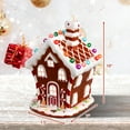 thumbnail image 2 of Gymax Lighting Ceramic Snow House Christmas Scene Hand-painted Luminous Village, 2 of 10